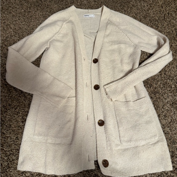 Sonoma Sweaters - Sonoma Cream Button-Up Cardigan